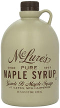 McLures Pure Grade A Very Dark New England Maple Syrup 64 Fl Oz
