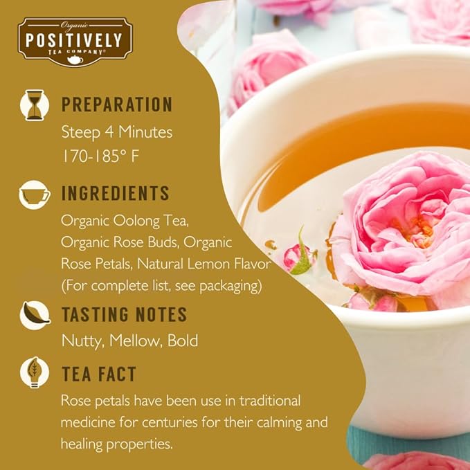 Organic Positively Tea Company Oolong Tea Sampler Loose Leaf 4 Ounce 3 Pack