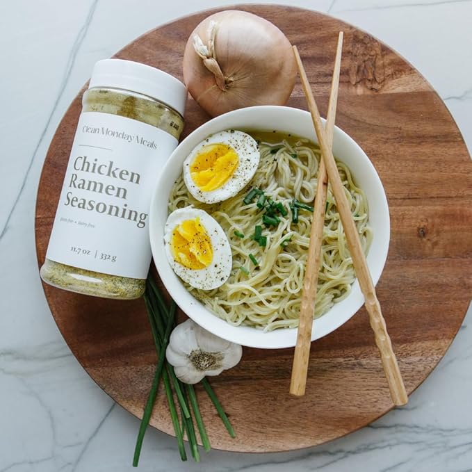 Clean Monday Meals Mix Variety Pack | Dairy Free &amp Gluten Free Seasonings – Chicken Ramen Ranch Onion | 3-Pack 35.1 oz Total