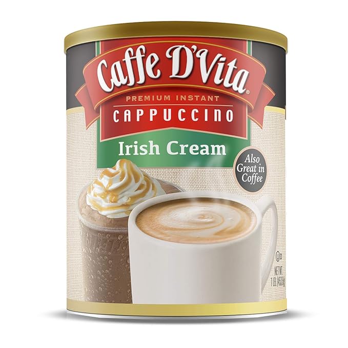 Caffe D'vita Instant Cappuccino - Irish Cream - 16 oz