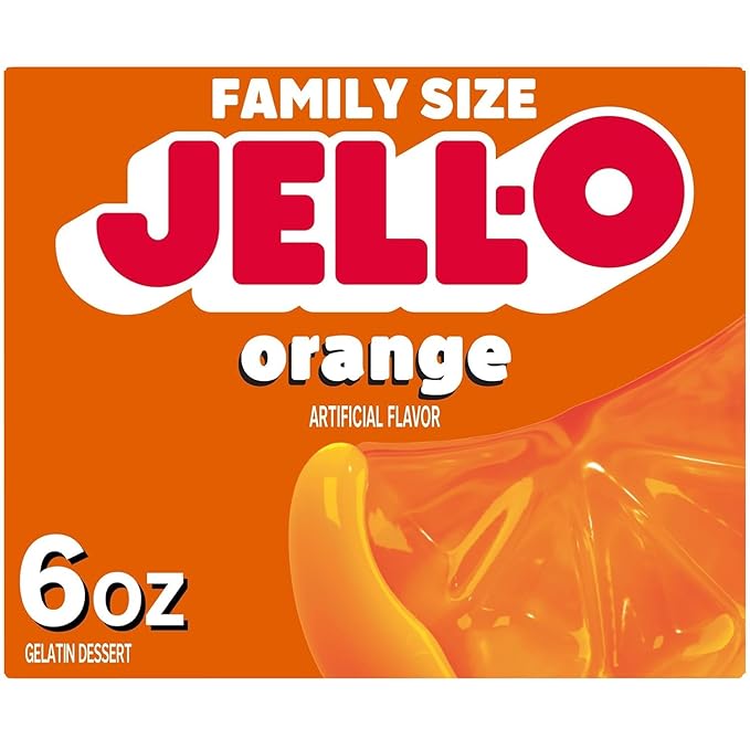 Jell-O Variety Pack Orange Cherry Lime Strawberry Raspberry 6 oz (5-Pack)