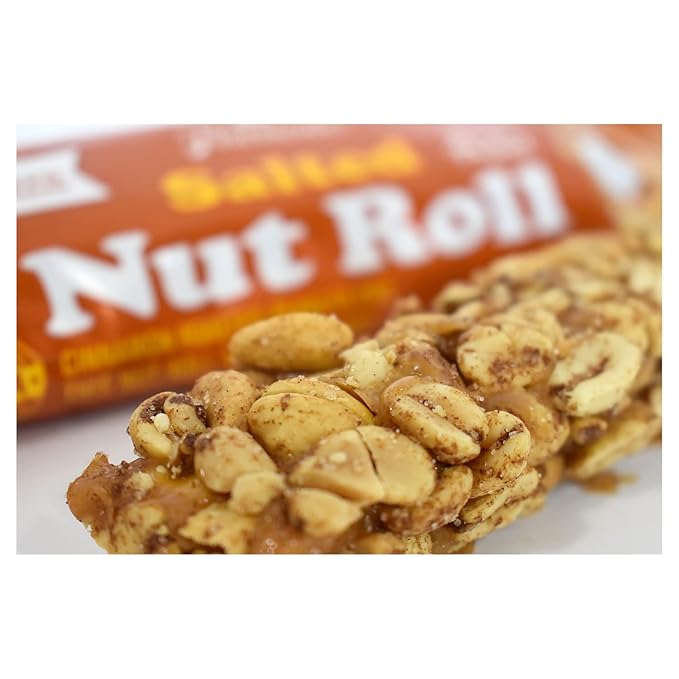 Pearson's Cinnamon Churro Salted Nut Roll | Loaded With Crunchy Roasted Peanuts Golden Caramel and Chewy Nougat | Pack of 18-3.25 oz. King-Sized Candy Bars
