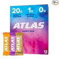 Atlas Real Food Protein Bar – 20g Clean Protein 1g Sugar No Seed Oils No Artificial Sweeteners (Variety 12 Count)