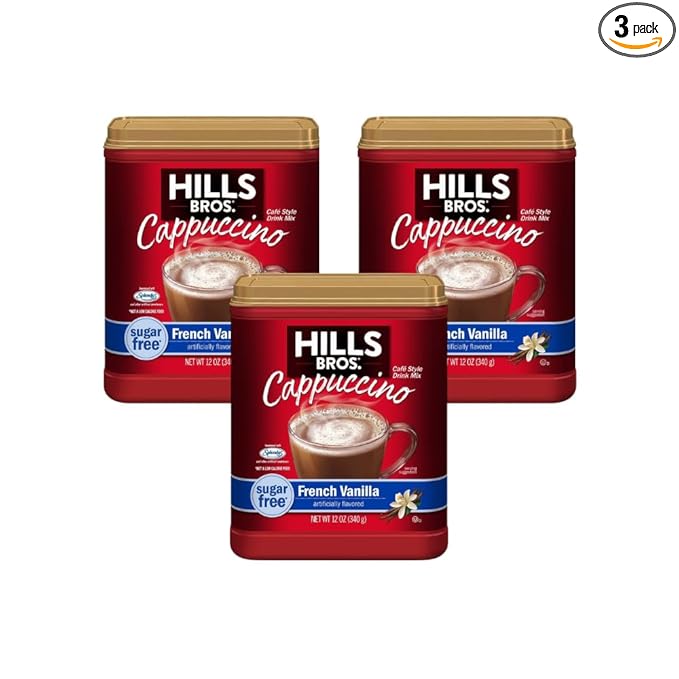 Hills Bros Cappuccino French Vanilla 12 Ounce (Pack of 3)
