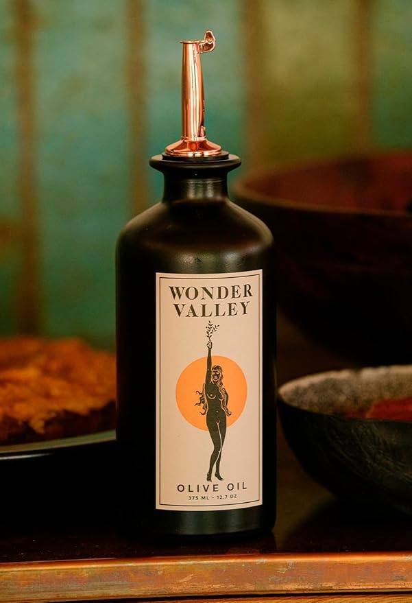 WONDER VALLEY - California Extra Virgin Olive Oil | High in Polyphenols Vitamin E Fatty Acids | Smooth Verdant Flavor | All-Purpose Everyday Cooking | Harvested Nov. 2023 (12.7 fl oz | 375 ml)