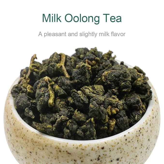 FullChea Milk Oolong Tea - Loose Leaf - Taiwan High Mountain Jin Xuan - Naturally Milky &amp Silky - 8oz / 226g