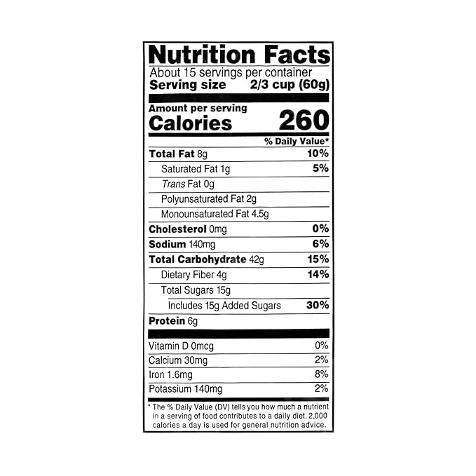 Member Marks Honey Almond Granola - 32 oz - Pack of 2 – Crunchy Whole Grain Oats with Sliced Almonds &amp Real Honey – Non-GMO No Artificial Flavors