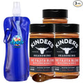 Kinder’s Premium Blend Seasoning – Three (3) 5.1 oz Bottles – All-Purpose Rub for Grilling Cooking &amp Roasting – No MSG Gluten-Free Non-GMO – Includes Collapsible Bottle &amp Wooden Spoon (Tota