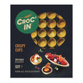 CROC'IN - Gold Mini Tart Shells - Edible Appetizer Or Dessert Cups - Pastry Pans - Artisanal &amp Vegan Confection - 60 Pieces