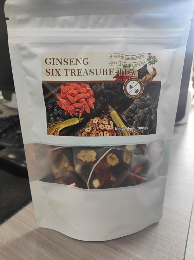 Panax &amp Mulberry Herbal TeaGinseng &amp Mulberry Herbal TeaKidney Tea Formula Ginseng Six Treasure TeaBag6 Ingredients Blend Treasure Kidney (30pc)