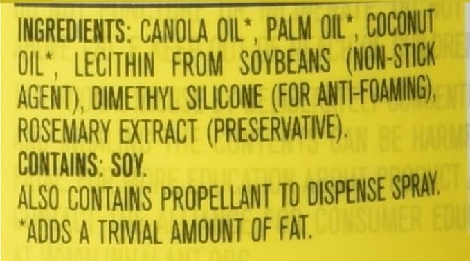 Generic Pams Original Cooking Spray 6 Pack 12 oz Cans