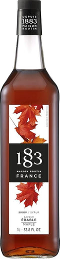 1883 Maple Syrup for Drinks Made in France 1 Liter Glass Bottle