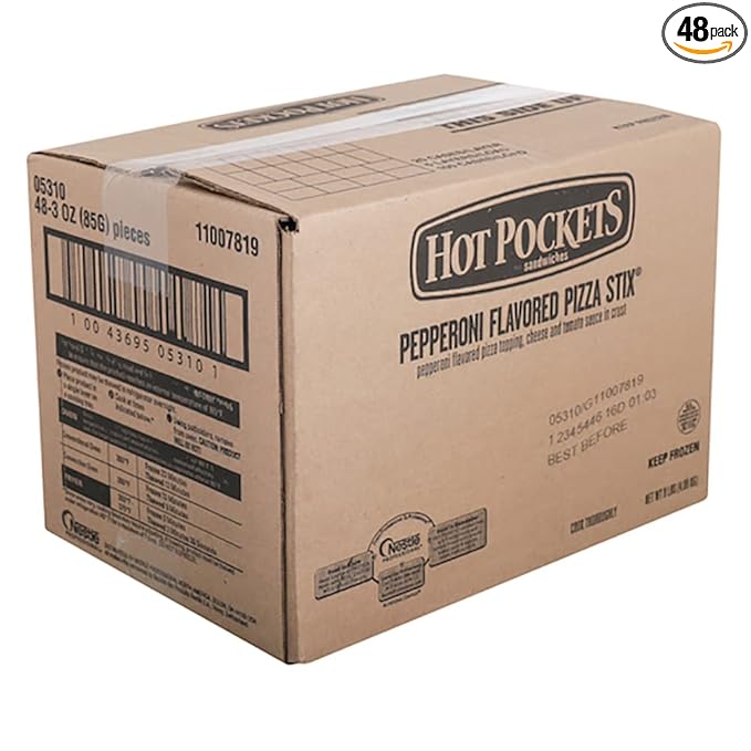 HOT POCKETS Pepperoni Pizza Stix 3 oz 48 percase