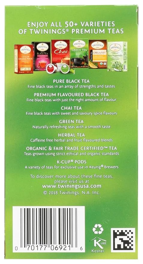 Twinings Tea - Tea Green Pomegranate Raspberry &amp Strawberry - Case of 6-20 BAG