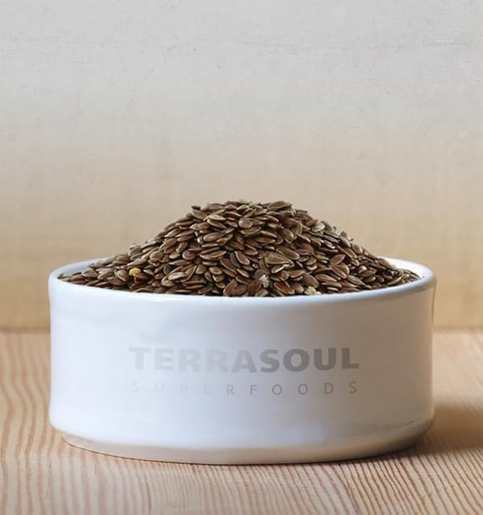 Terrasoul Superfoods Organic Brown Flax Seeds 6 Lbs (3 Pack)