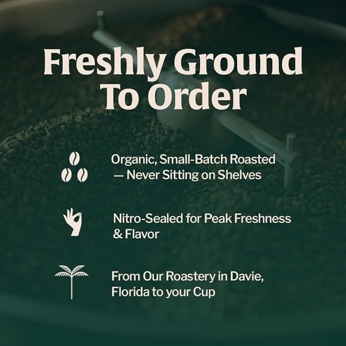 Artizan Coffee USDA Organic Ground Coffee | Manuka Honey Coffee RX Fusion | Medium-Dark Roast | Medium Grind for Drip | 2 lbs | Roasted in South Florida