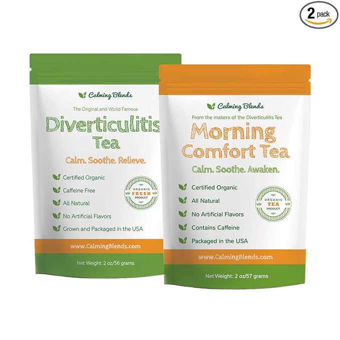 Original Calming Blends Tea and Calming Blends Morning Comfort Tea | Certified Organic 2 Pack