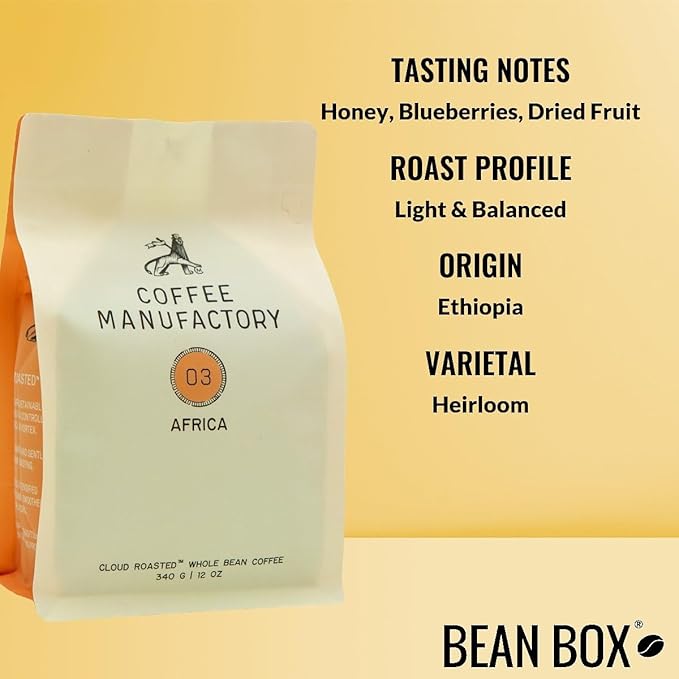 Bean Box Sampler - Roasted by Manufactory 3-Pack Whole Bean Coffee Gourmet Coffee