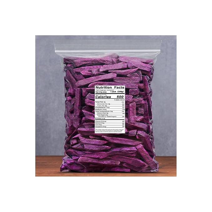 Dried Purple Potato（250g/bag）dried fruit preserved fruitHealthy breakfast foodconvenient instant snacksdelicious snack giftssweet fruit snacksSnack Foods Desserts Dim Sum (1000g)