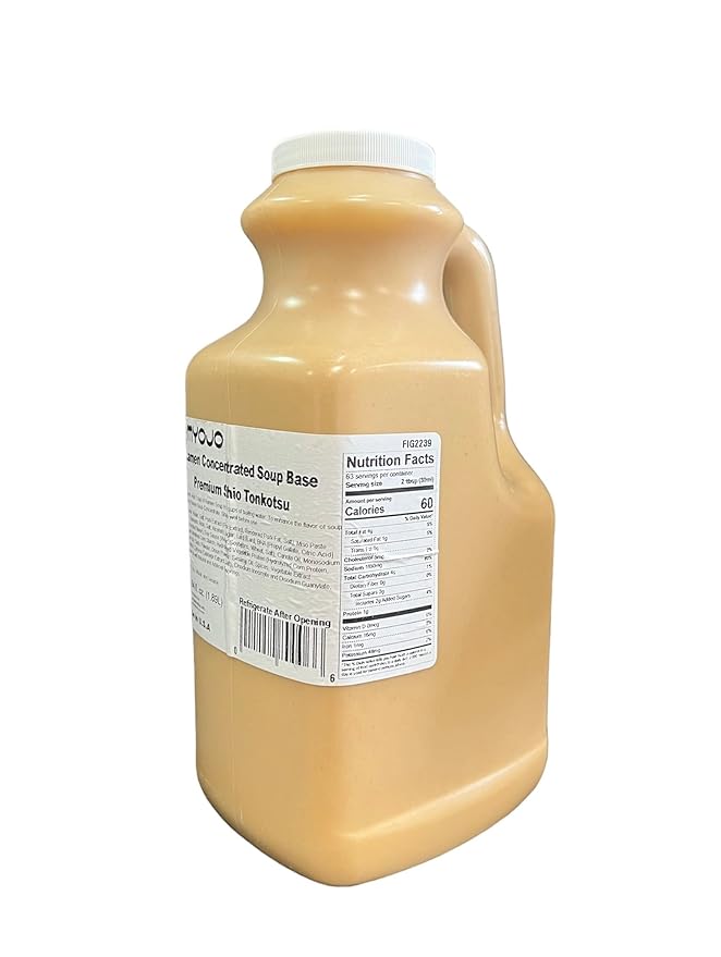 Myojo Japanese Style Ramen Soup Concentrate 64 fl oz (1.89L) (Shio Tonkotsu)
