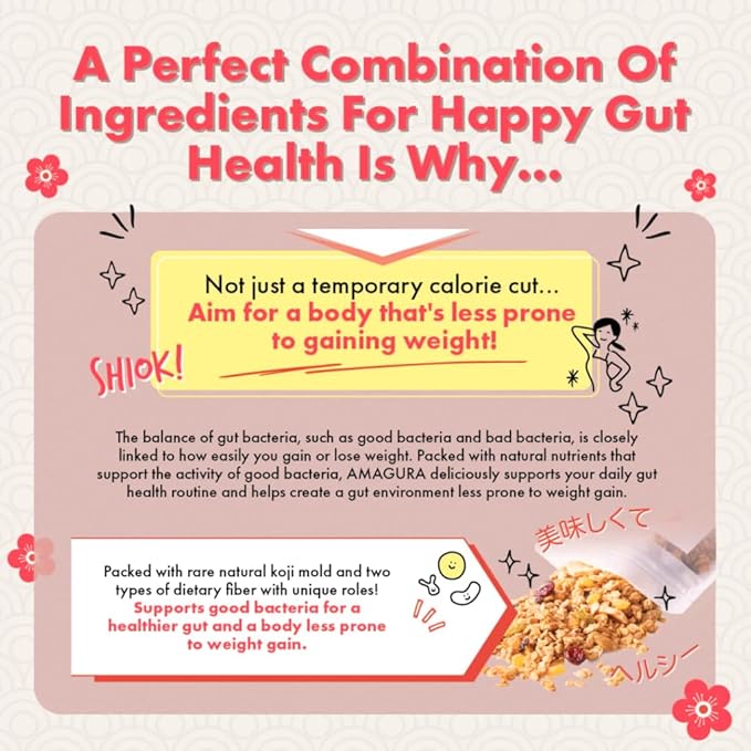 ［AMAGURA］Japanese Amazake Granola 21.16 Oz | Japanese superfood Healthy Granola Probiotics Gut Health Gluten Free Sugar Free Non-Additive Rich Nutrients (Chocolate)