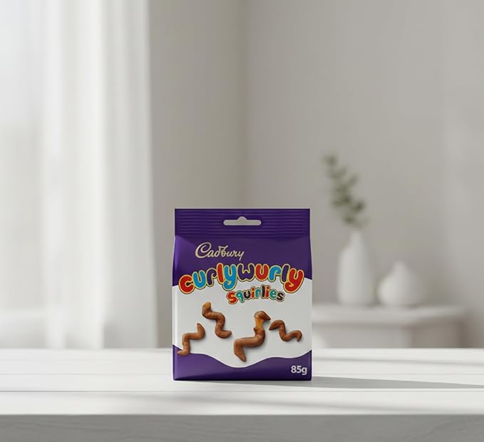 Cadbury Curly Wurly Squirlies Chocolate Bag 85 g - Pack of 10