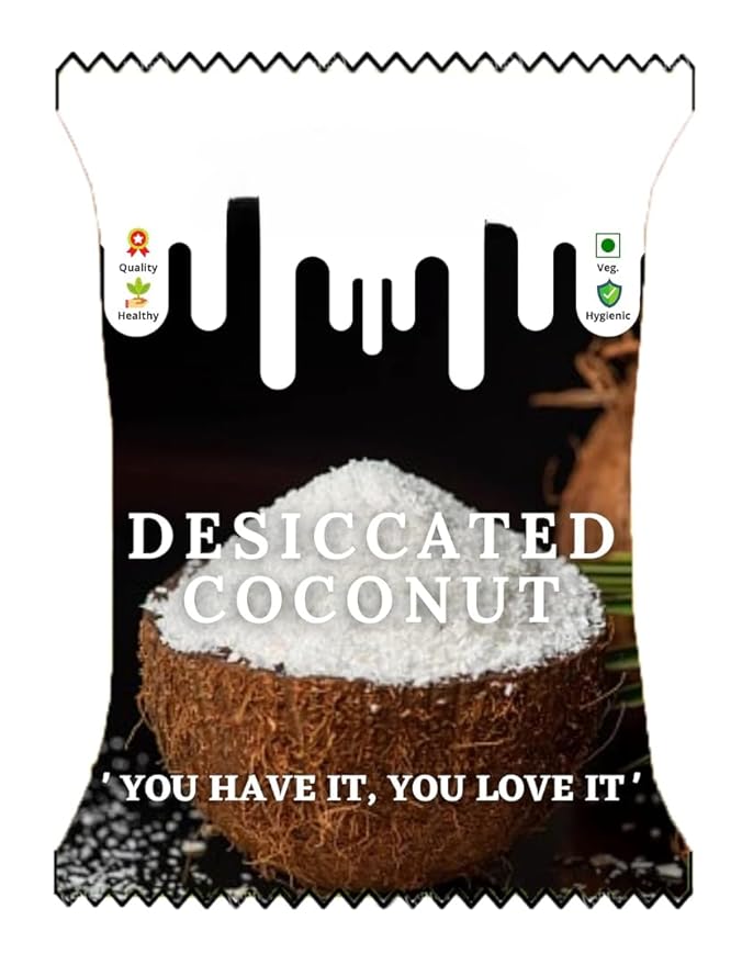 Generic Desiccated Coconut Nariyal Burada | (नारियल बुरादा) | Healthy Dry FruitsOrganic Coconuts used for sweet Flavour - 250 gm