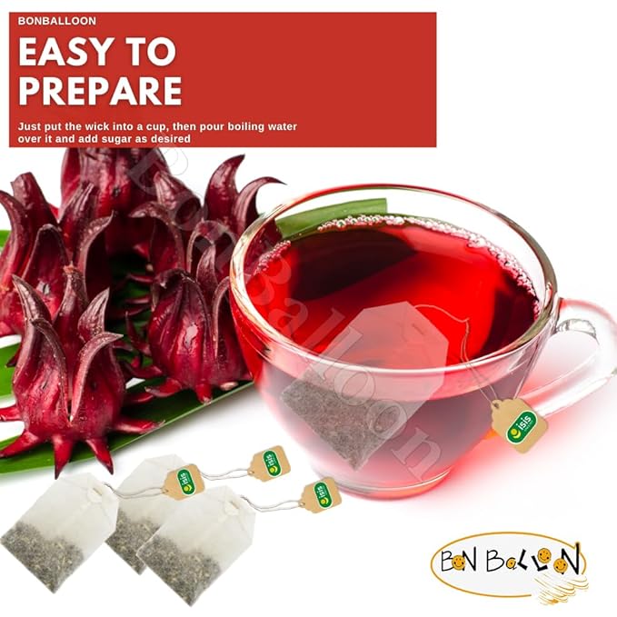 Isis Natural Egyptian Hibiscus Herbal Tea Bags Drinks To Carry It Everywhere For Perfect Start Egypt Aswani Aswan Chai Hybiscus Arab Arabic Herb Herbs Kosher Halal ( 100 Bags ) كركديه