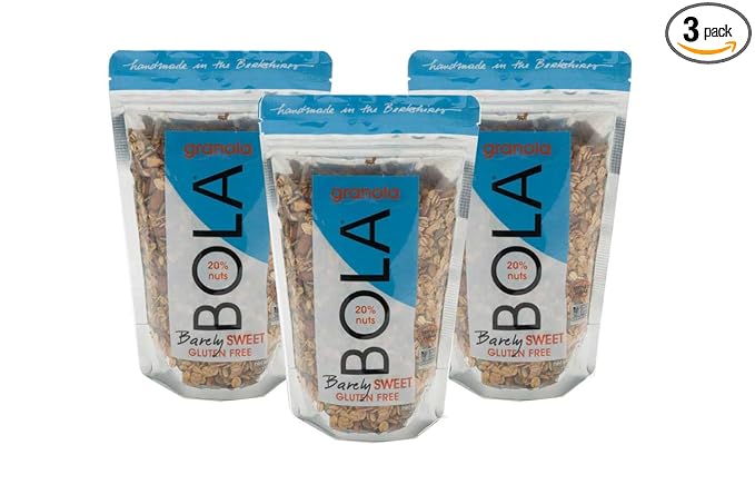 BOLA granola Barely Sweet Low Sugar Almond &amp Pumpkin Seed Granola 12oz - 3 PACK