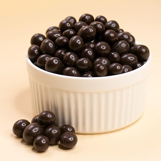 Dark Chocolate Covered Roasted Espresso Coffee Beans Candy 2-Pound Bag