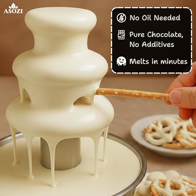 White Chocolate Melting Wafers 5lb - Premium White Chocolate Chips for Baking &amp Desserts - Smooth Melting Chocolate for Dipping Drizzling &amp Molding - Resealable Bag for Freshness