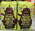 Trader Joe Organic Sumatra Medium Dark Roast Whole Bean Coffee 13oz 369g (Two Bags)