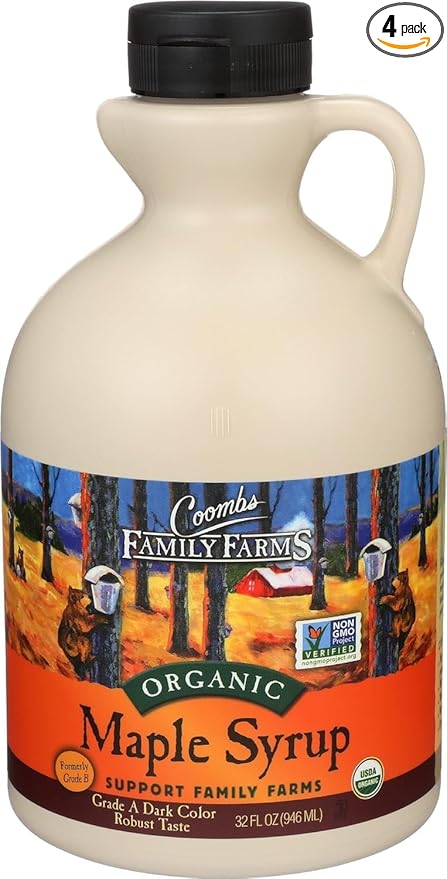Coombs Family Farms Maple Syrup Organic 32 Fl Oz (Pack of 4)