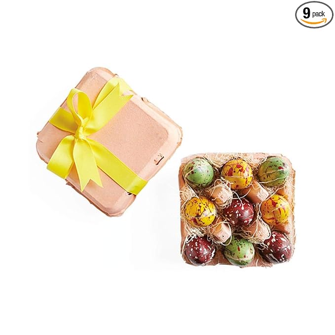 Knipschildt Chocolatier Chocolate Easter Eggs Sampler Carton (9 Eggs)