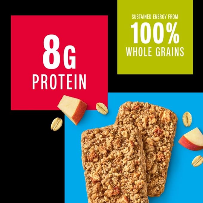 KIND Breakfast Protein Healthy Snack Bar Apple Cinnamon Gluten Free Breakfast Bars 8g Protein 1.76OZ Packs 30 Count