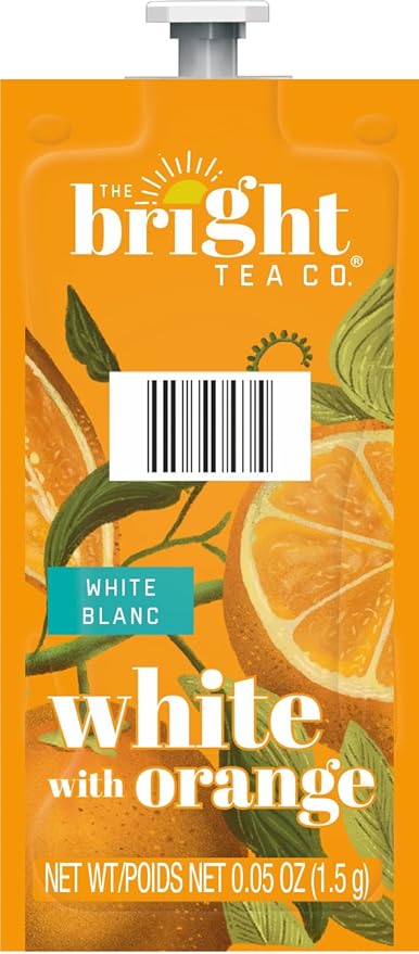 Flavia Bright Tea Co. White Tea with Orange Freshpacks works only with Flavia Brewers (Case of 100)