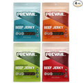 Grass Fed Beef Jerky Variety Pack by PREVAIL - Low Sodium and Gluten Free! | Umami Spicy Lemongrass and Original - Pack of (4) Bags | | Our Gourmet Jerky is Paleo Certified Soy Free Preservative