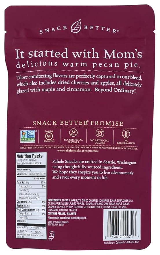 Glazed Mix  Maple Pecans 4 oz- packof 4