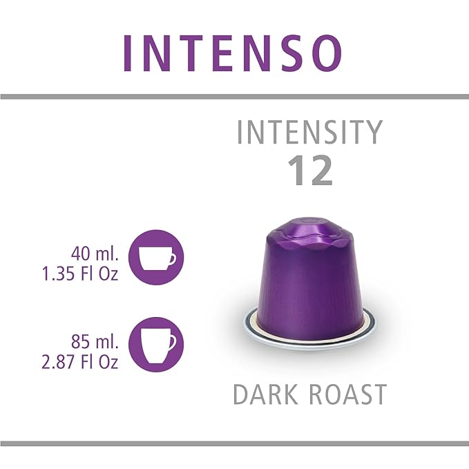Daniels Blend Espresso Aluminum Capsules Compatible with Nespresso 120 Coffee Pods Single Server Kosher Certified Intenso
