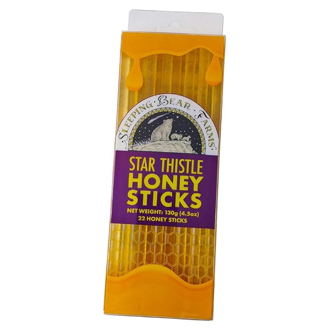 110 Honey Sticks with Star Thistle Honey From Sleeping Bear Farms Beekeepers in Northern Michigan