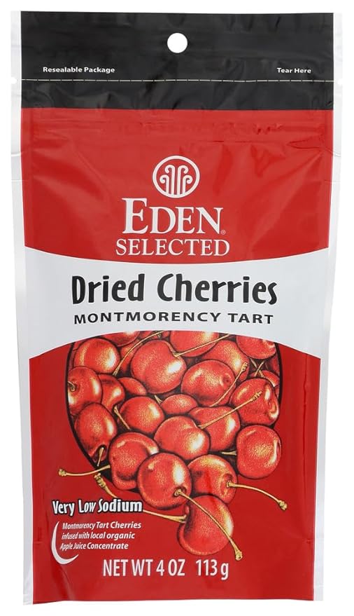Eden Montmorency Dried Cherries 4.0 OZ(Pack of 2)