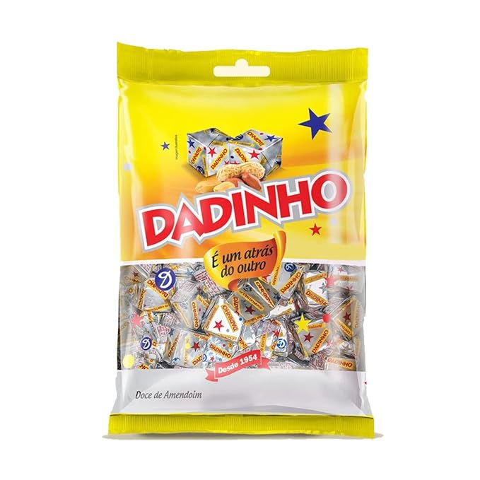 1 Pack Dadinho 600 Grams Doce De Amendoim Peanut Candy