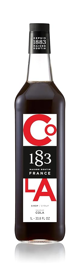 1883 Cola Syrup for Drinks Made in France 1 Liter Glass Bottle