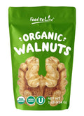 Organic California Walnuts Halves &amp Pieces 1 Pound – Non-GMO Raw Unsalted Shelled Vegan Kosher Sirtfood Bulk Snack. High in Omega-3 Fatty Acids Protein. Great for Baking and as a Topping