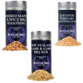 Back-to-School Snack Attack BBQ Seasoning Set – Herbed Maple Teriyaki &amp Lamb Game Rubs for Bold Bites