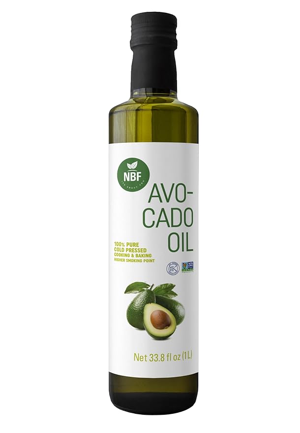 NBF Refined Avocado Oil 33.81 floz Cold Pressed for Cooking keto diet