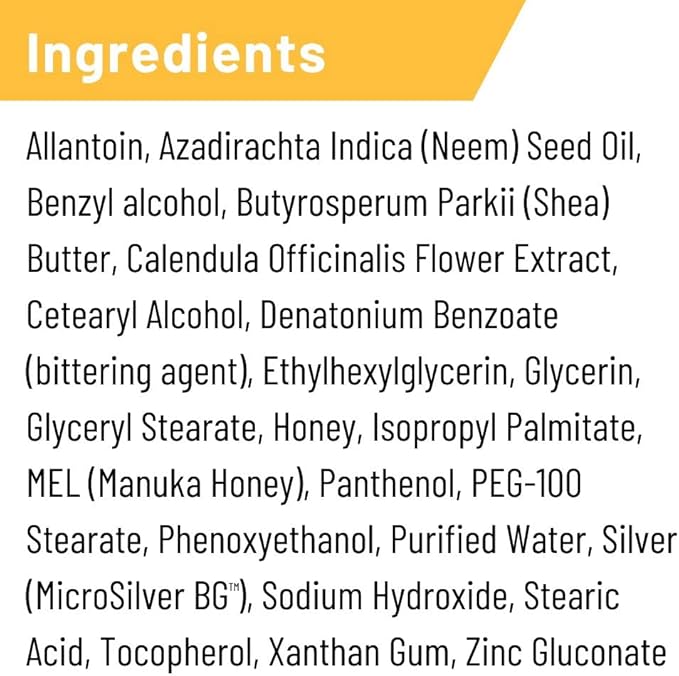 Absorbine Silver Honey Rapid Wound Repair Ointment 2oz Tube Manuka Honey + MicroSilver BG Horse &amp Large Animal Wound Care