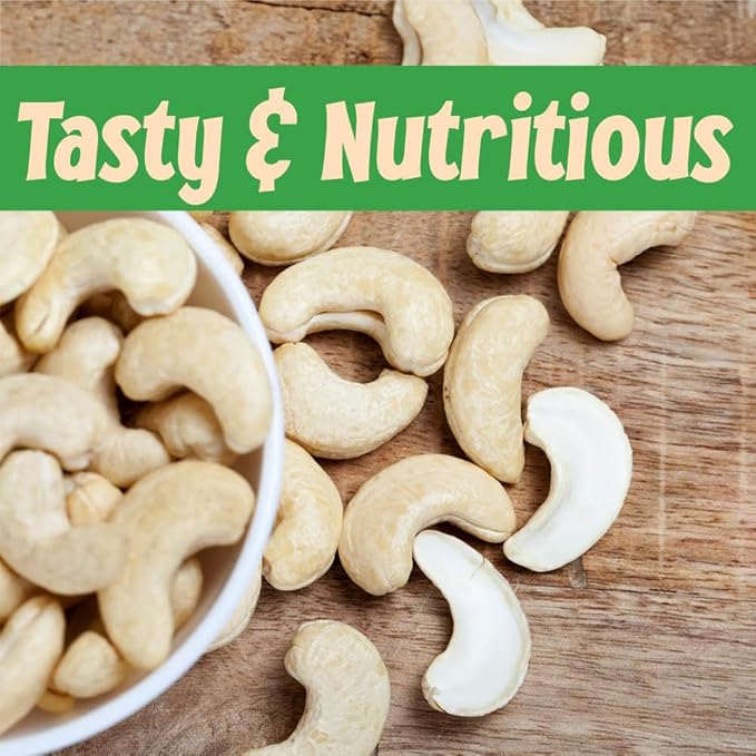 Sincerely Nuts – Large Jumbo Cashews Roasted and Salted | Five Lb. Bag | Deluxe Kosher Snack Food | Healthy Source of Protein &amp Nutritional Content | Gourmet Quality Vegan Nut