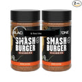Blackatone Smash Burger Seasoning Blend Savory Burger-Style Spice Mix 9.7 oz Bottles (Pack of 2) with K-Tech USA Keychain