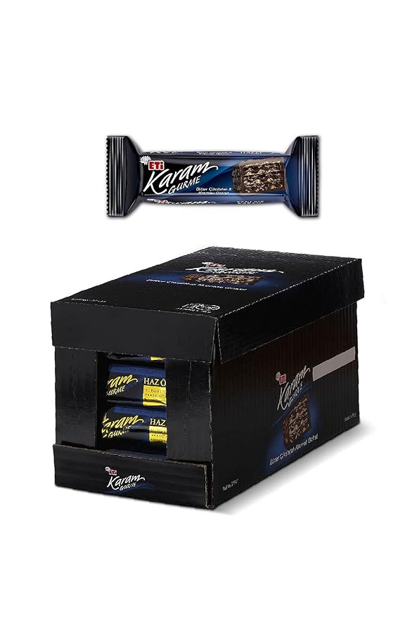 Turkish Chocolate wafer Eti Karam Gurme Wafer 50gr. (1 Package 24 Pieces)